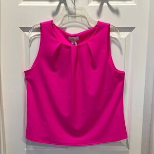 Jude Connally NWT Women's Jenna Hot Pink Sleeveless Top, size large.